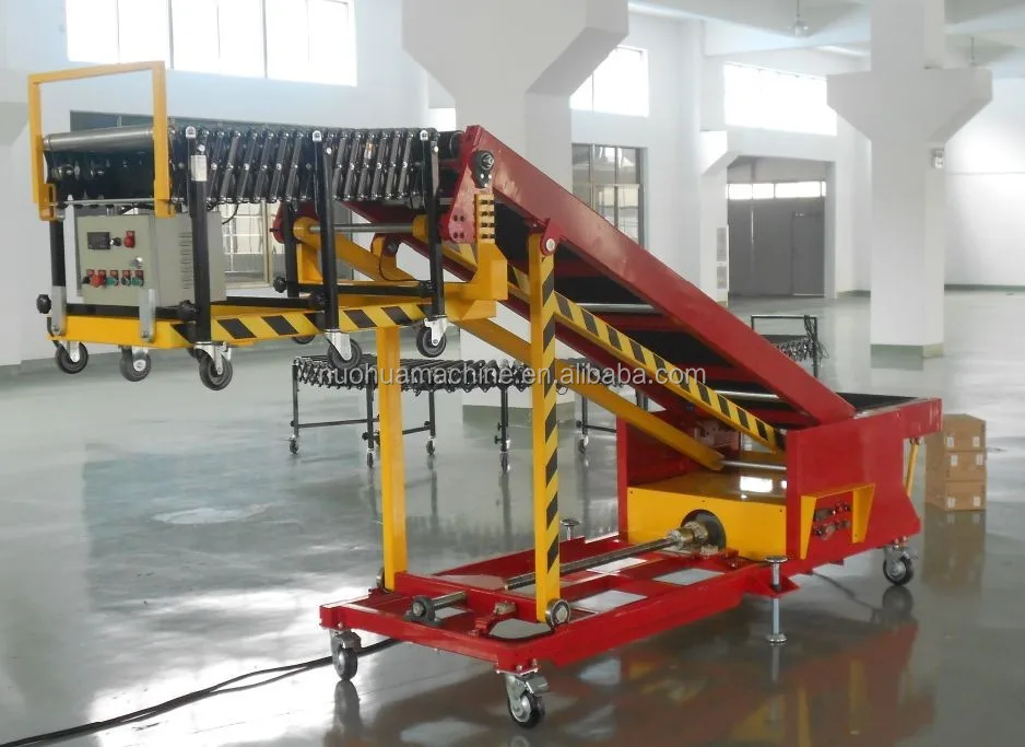 Telescopic belt conveyor for truck loading unloading conveyor to load ...