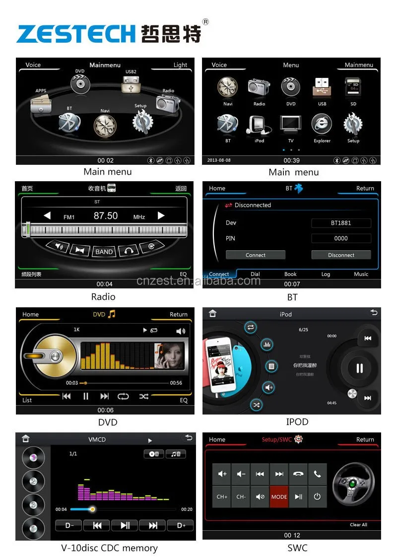 Touch Screen Car Navigation Entertainment System For Chevrolet Captiva