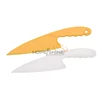 plastic blade cake knife pizza cutter food safety bread serrated cutting knife