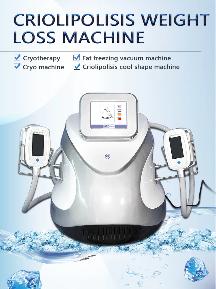 Dual handle work at the same time Criolipolisis machine fat freezing cellulite remove equipment