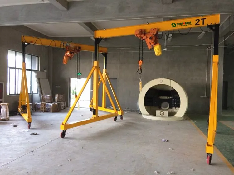 low price workshop small gantry crane 500 kg 1 ton  2 ton  3 ton  5 ton  portable