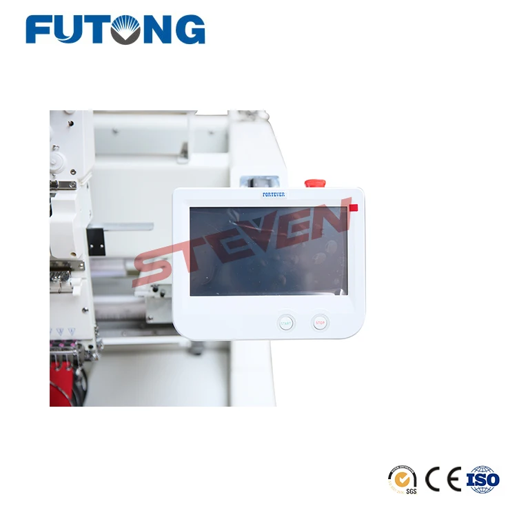 Futong High Speed Commercial 12 Colors Computerized Two Heads Embroidery Machine