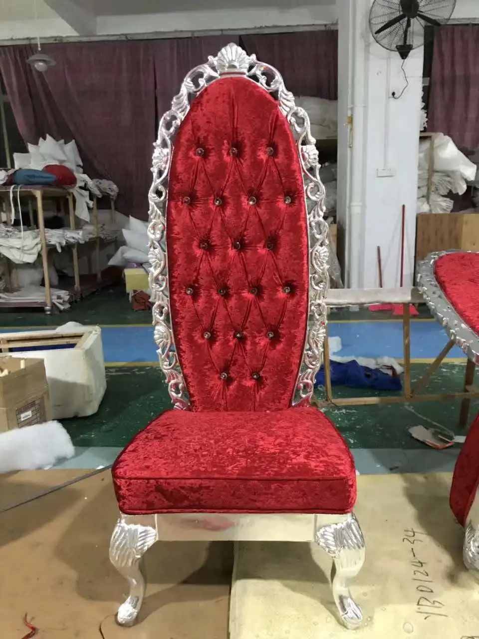 commercial furniture hotel chair high back solid wood king throne luxury wedding chair