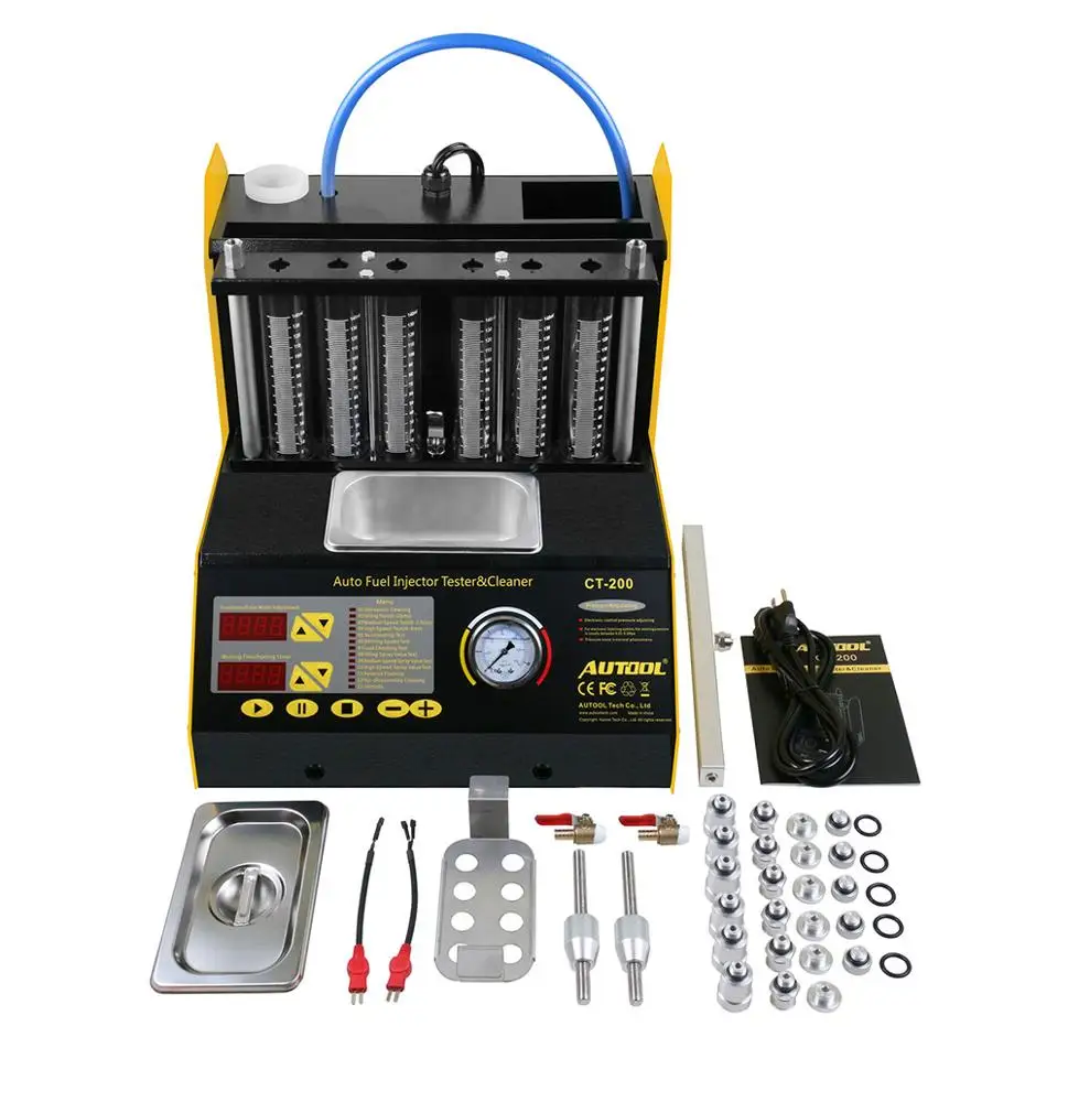 Autool Ct200 Ultrasonic Fuel Injector Cleaning Machine Tester Injector