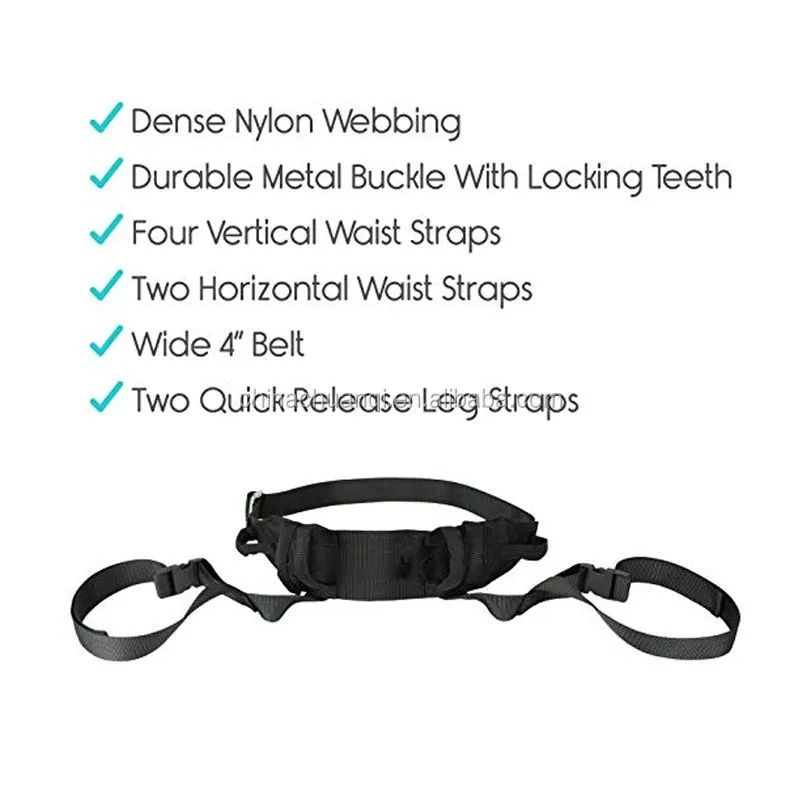 Transfer Gait Belt With Leg Loops And Medical Nursing Safety Gait