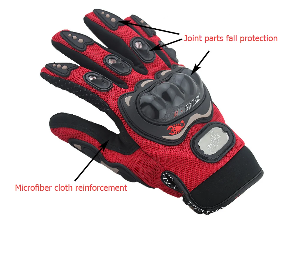 Adult Red XS-XL Go Kart Driver Racing Karting Driving Gloves 