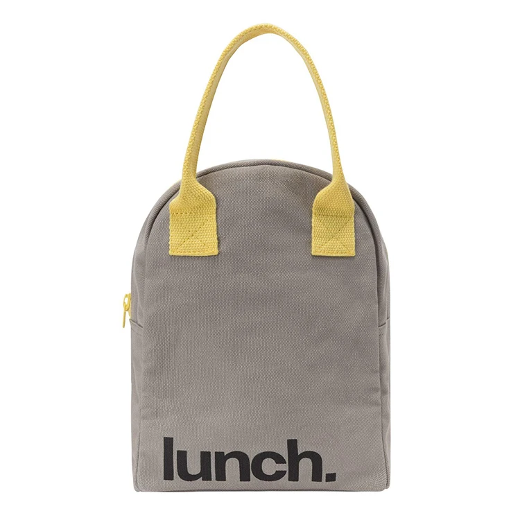 Eco Friendly Waxed Canvas Cooler Insulated Lunch Bags With Custom Logo