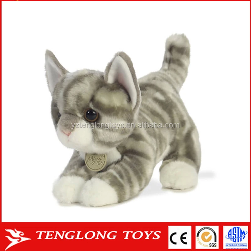 lifelike stuffed cat toy