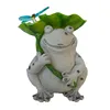 polyresin garden decorative solar light frog