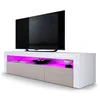 Hot Sale Modern Cheap High Glass TV Bench with LED for Living Room Furniture