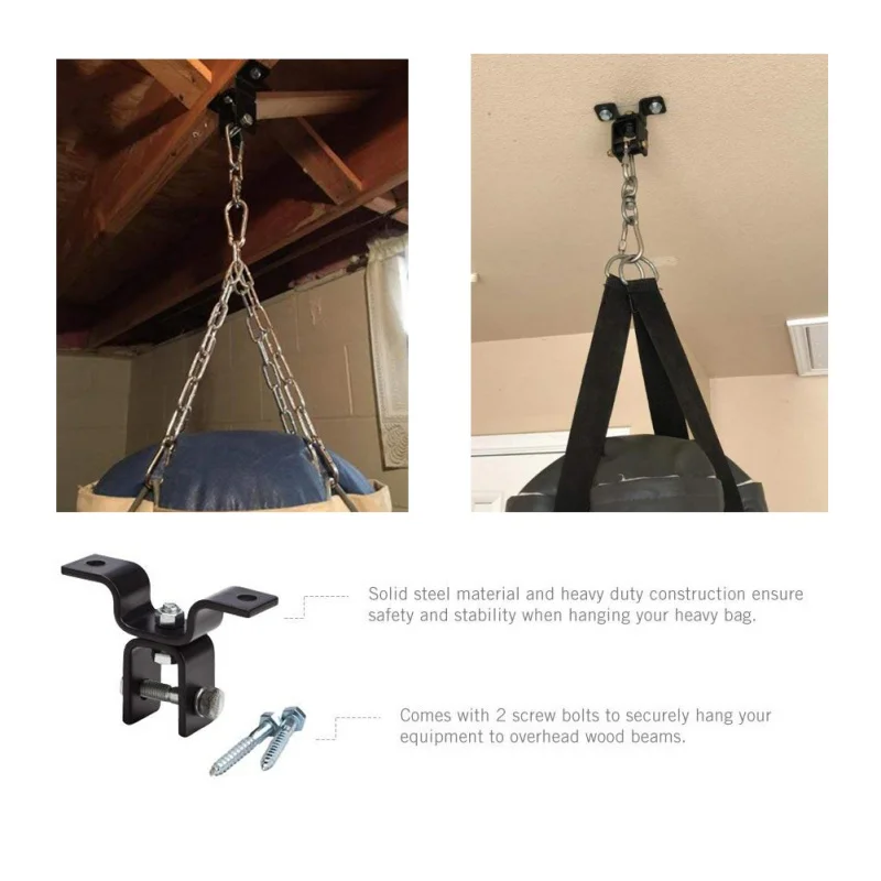 Sandbag Fixing Buckle Hook Heavy Bag Hanger For Mount Punching Degree Swivel Boxing Wood Beam Wall Sandbag Fixing Buckle Hook Heavy Bag Hanger For Mount Punching Degree Swivel Boxing Wood Beam Wall