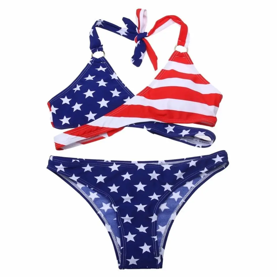 Usa Flag New Flag Bikini Swimwear Swimsuit Bathing Suit Beach Wear Party Wear Sun Bikini Jamaica