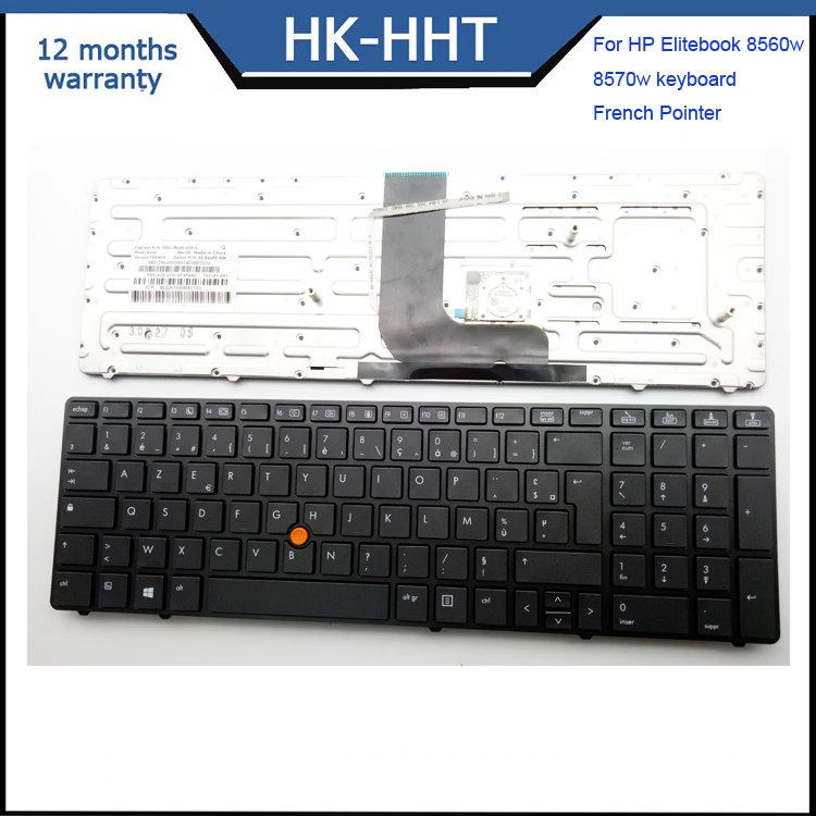 New Keyboard For Hp Elitebook 8560w 8570w Keyboard French Pointer No Backlit Buy Keyboard For 4343