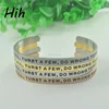 Custom New Trend Product Jewelry Polishing Brush Engraved Cuffs Wholesale Spiritual Products