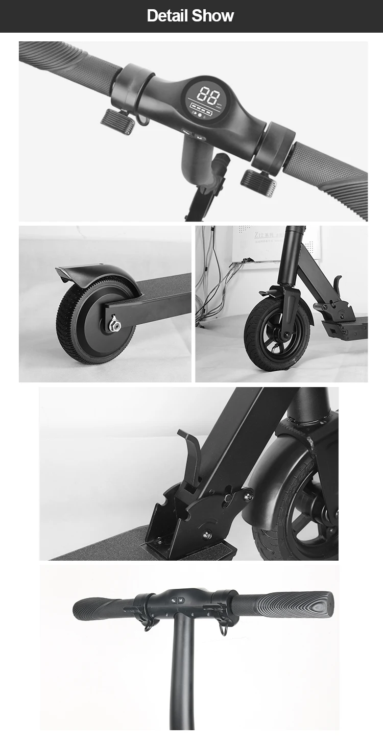 Front 8inch Back 6.5inch Suspension Electric Scooter 250w Electric ...