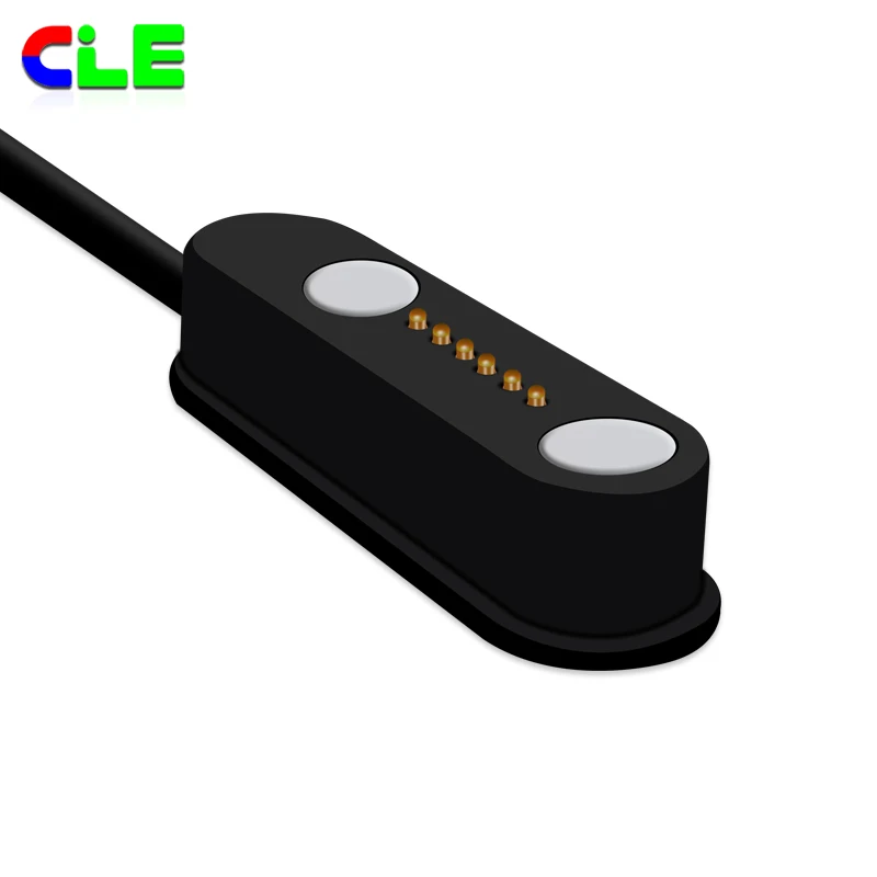 Wearable Charger Cable With Pogo Pin 6 Pin 12v Connector Buy