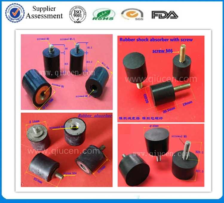 Rubber Pipe Fitting Vibration Damper / M3 Rubber Vibration Damper