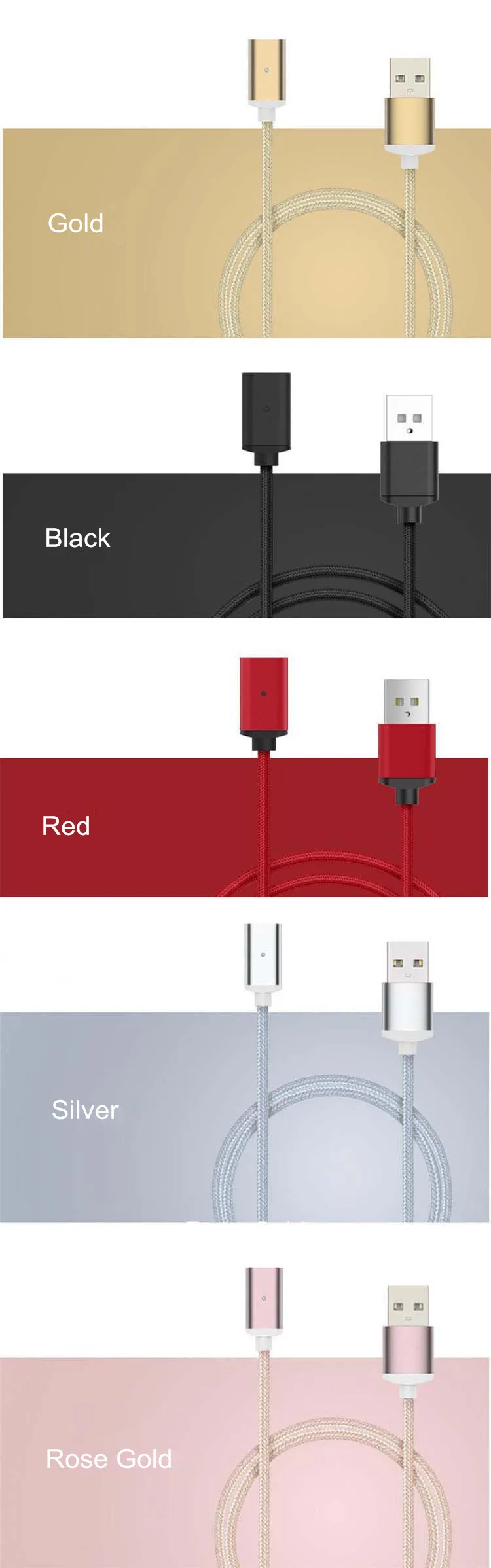 Superior Quality 2A Magnetic cable 3 in 1 Charging Cable