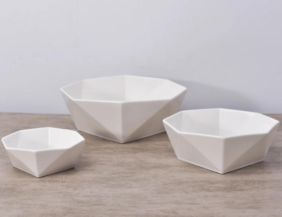 White geometrical shape all sizes wedding unique soup bowls fruit bowl for sale .jpg