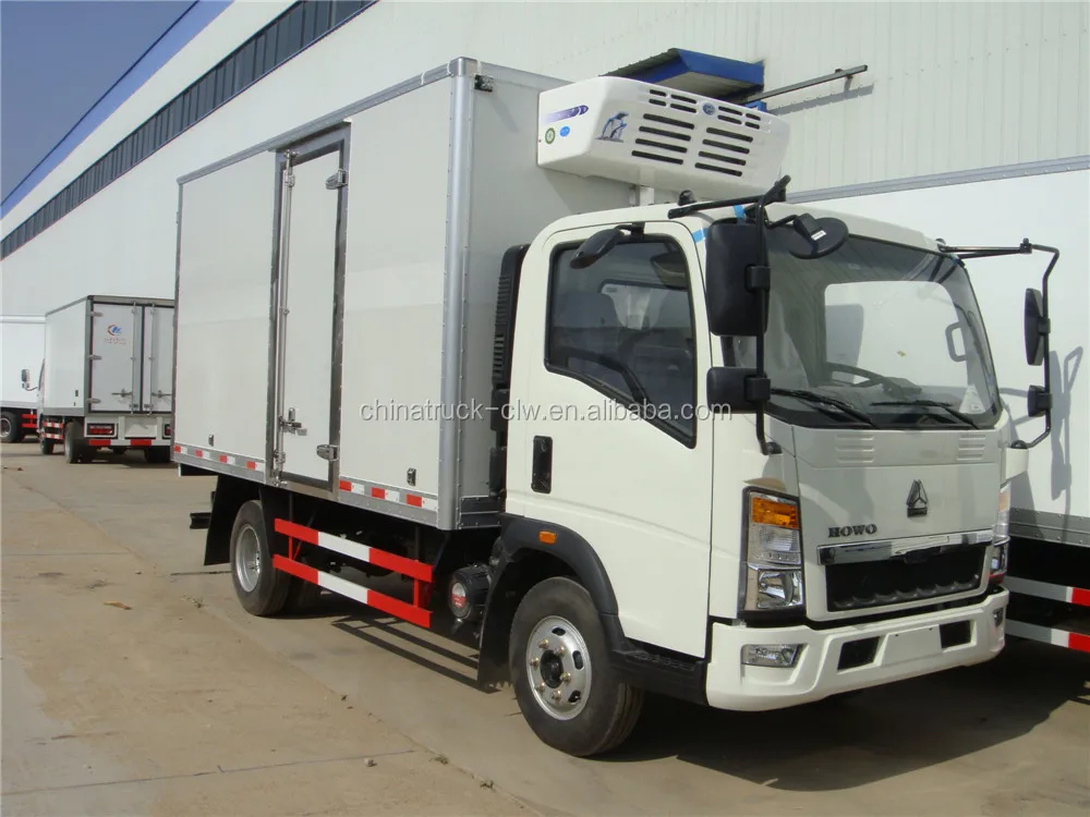 Euro3 Brand New Rhd Howo 4x2 Refrigerator Cooling Van Truck For Meat