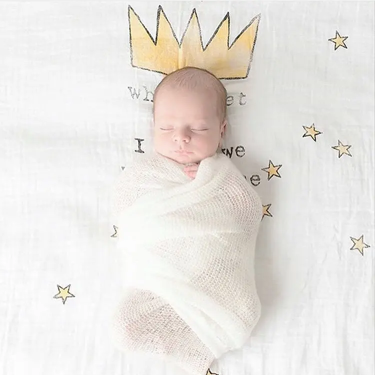 Baby Muslin Swaddle 100 Cotton Fabric For Large Size 47x47" Buy Baby