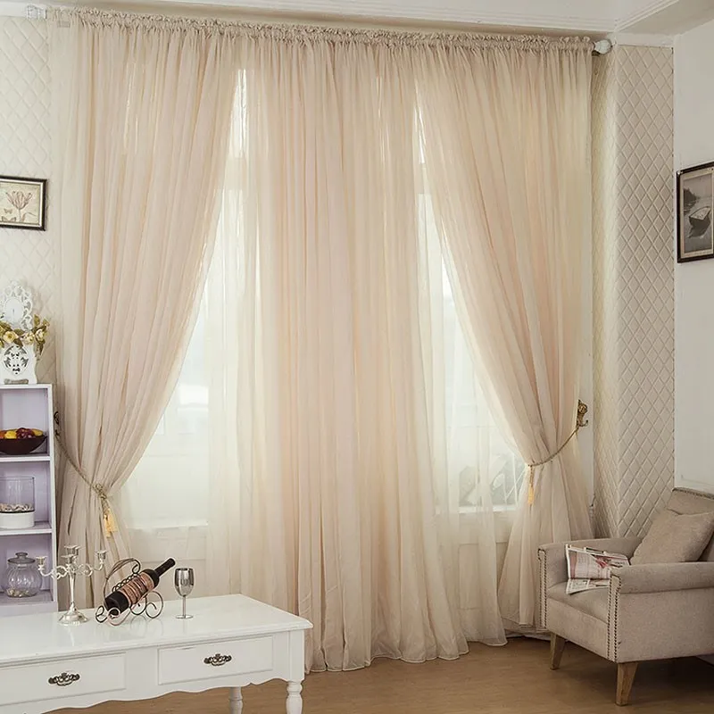 Luxury Fancy Voile See Through Curtain For Large Window Buy Voile