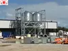 Hopper bottom steel silos for loading with steel support structure/unloading silos