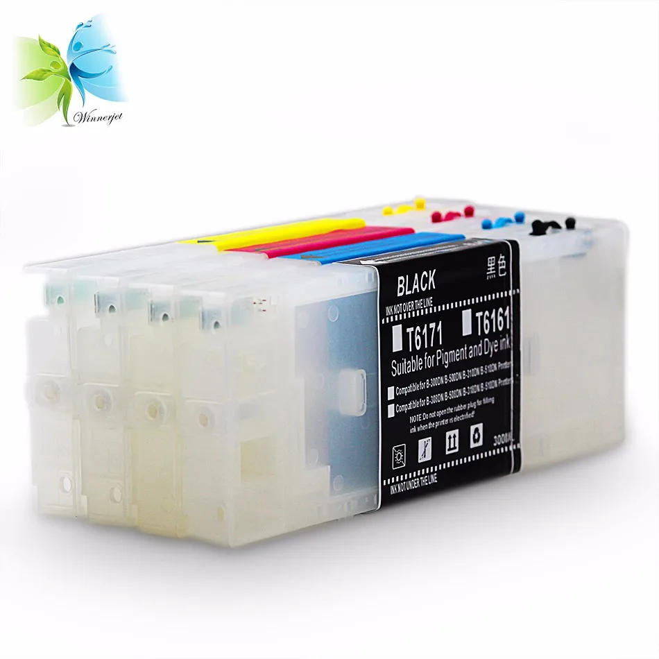 300ml T6161-t6164 Refillable Ink Cartridge For Epson Business Color ...