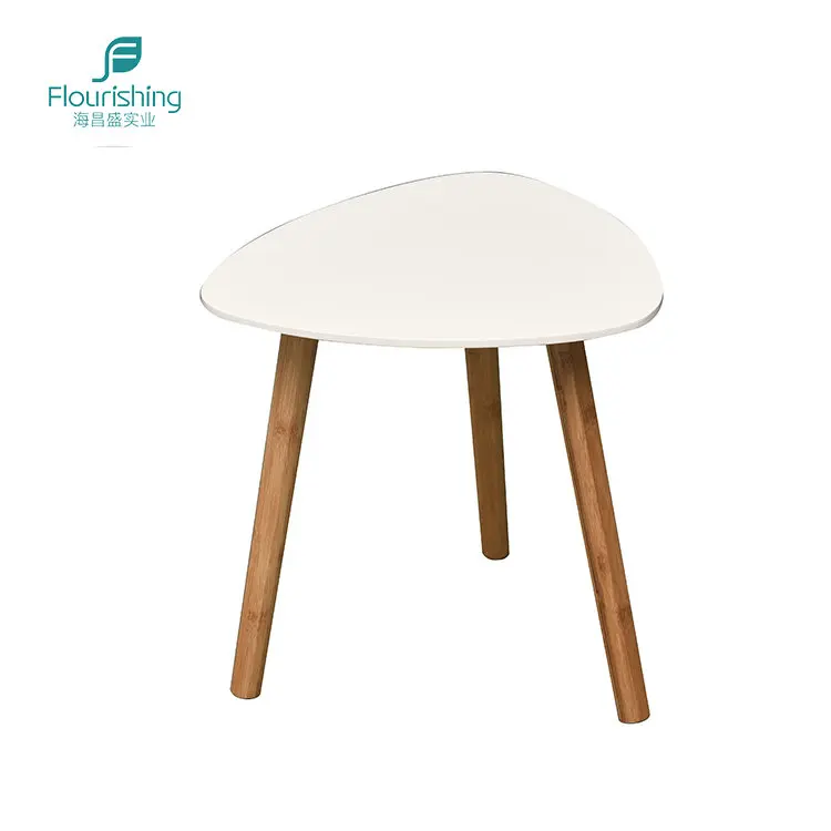 Environment Protection Paint Modern Style Triangle MDF Coffee Table Set
