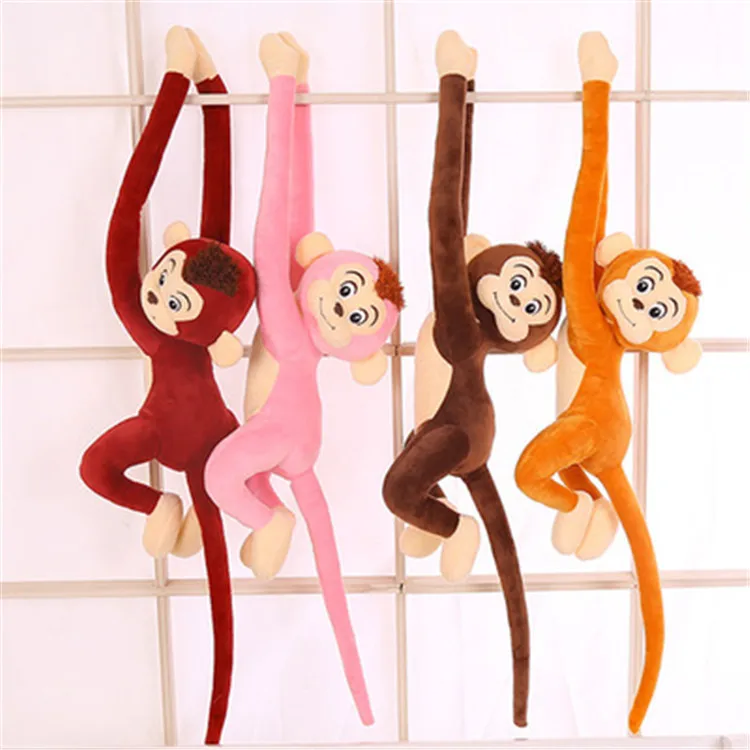 Soft Baby Happy Monkey Hanging Hug Animal Monkey Fabric Doll Plush Toy ...