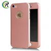 Manufacture Ultra-thin PC cover case with tempered glass for iPhone 5 5s se case 360