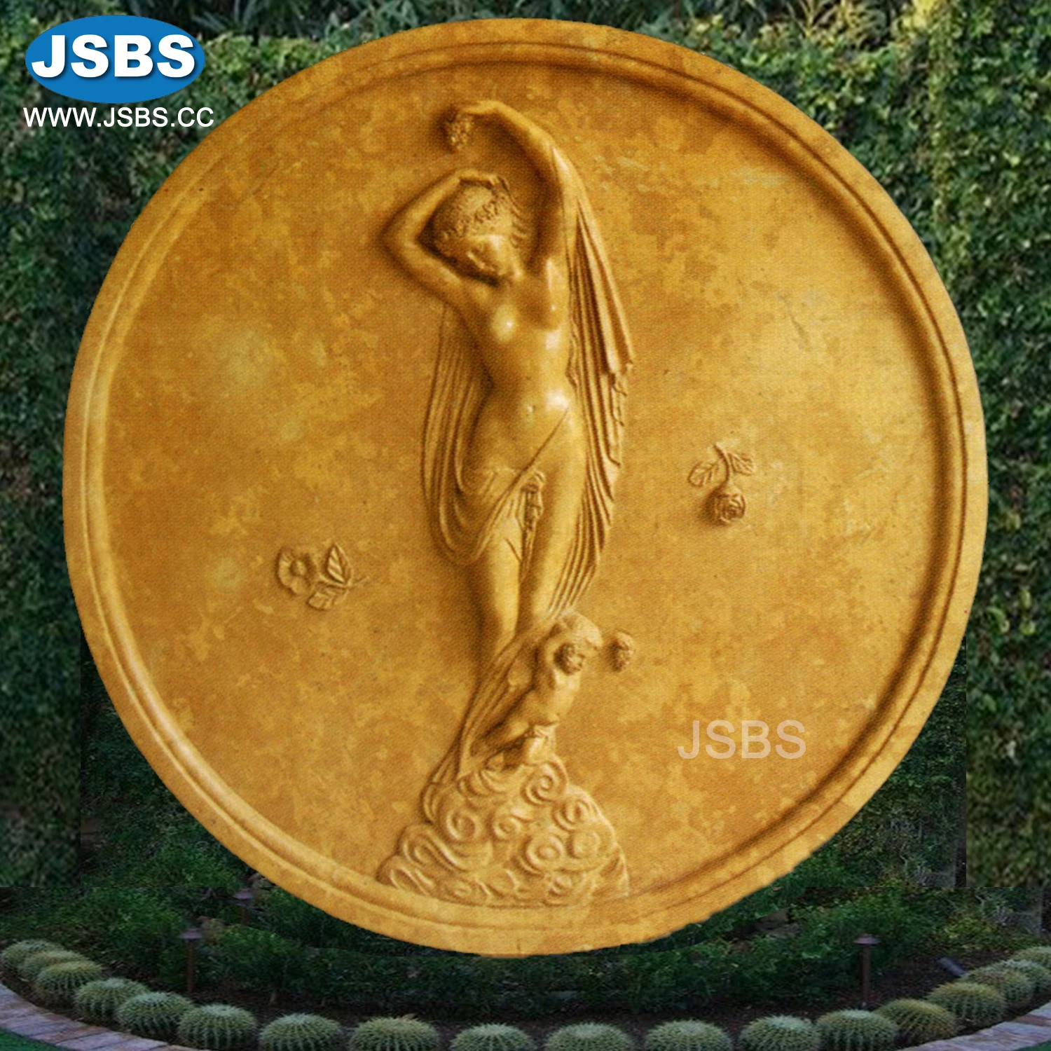 Hand Carved Round Marble Wall Mother And Baby Relief Sculpture Buy