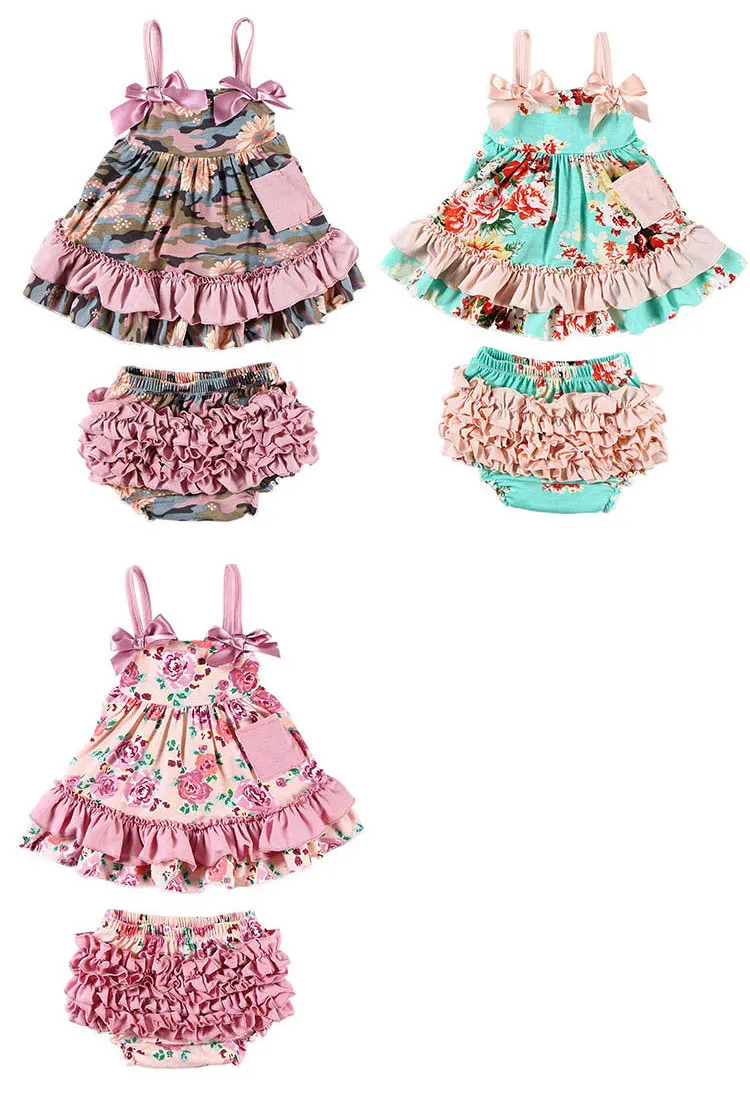 Wholesale Children's Boutique Clothing Kids Clothing 2 Pieces Baby Girl