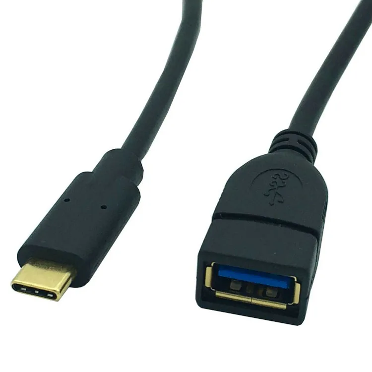 热卖定制0.2m usb 3.1 c型公头转usb 3.0 a型公头适配器otg手机电缆