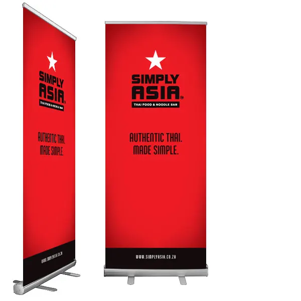 Advertising Aluminum Pull Up Banner Stand Expo Roll Up Standees