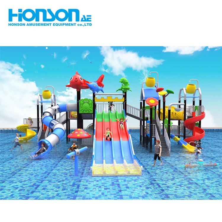 Undersea animals Swimming Pool Playground  water park slides for sale