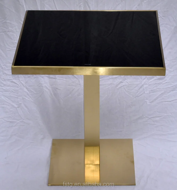 Midcentury Modern Furniture Copper Brushed Metal Coffee Table With