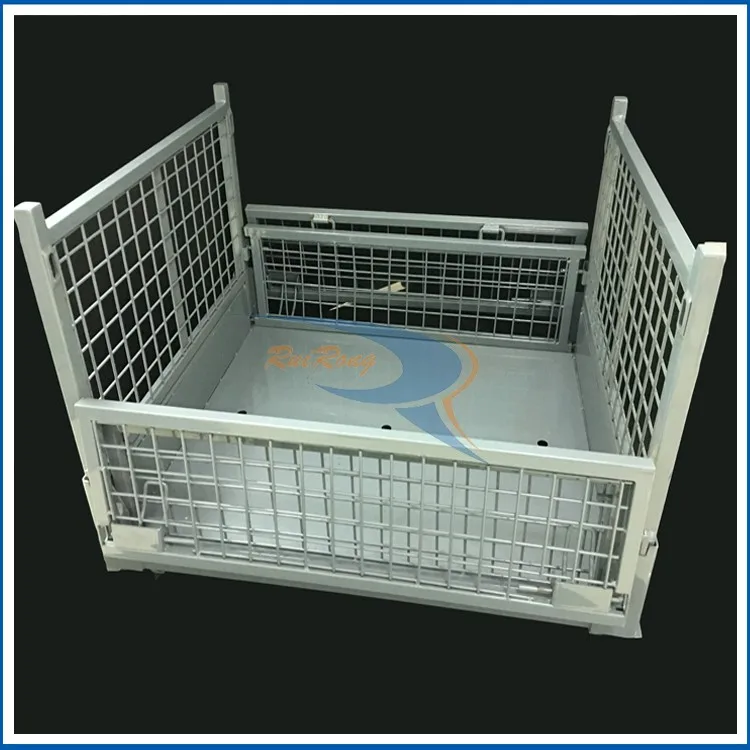 Collapsible Steel Euro Iron Turnover Mesh Pallet Box For Storage - Buy ...