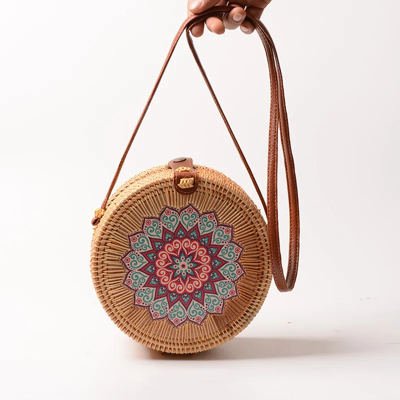 woven rattan bag