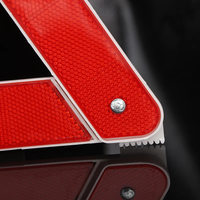 Light triangle sign car tripod reflective warning triangle, warning sign tripod car emergency warning triangle