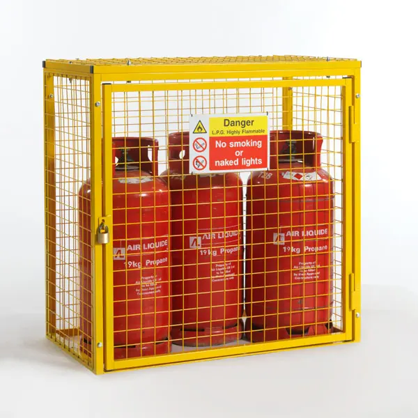 Gas Cylinder Cage For 3 X 19kg Cylinders Buy Rolling Security Cage