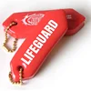 Custom made oval shape pu foam floating key chain soft plastic foam floating key ring