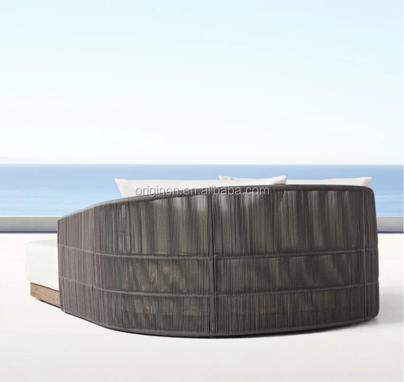 Doppelsitzer Entworfen Schwimmbad Sun Fun Liege Rattan Gewebte