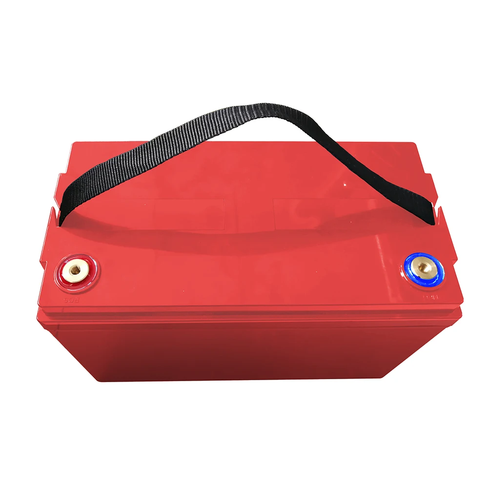 Lifepo4 12v 100ah Lithium Battery Box+led Power Show+usb Port With M8