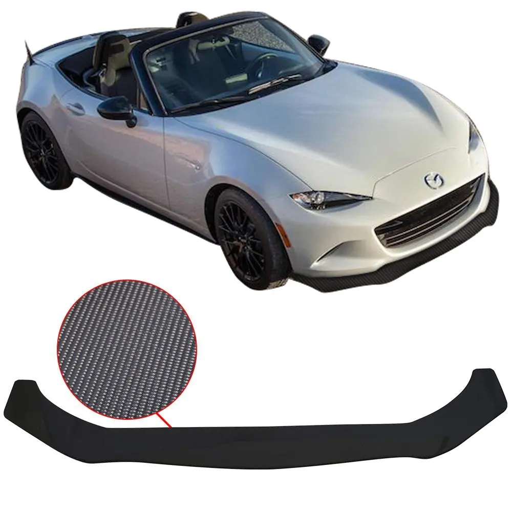 Get Quotations · Front Bumper Lip Fits 2016-2018 Mazda MX-5 Miata | V1 Style Unpainted