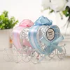 Wedding Favor Heart Shaped Metal Carriage Candy Boxes Decorations