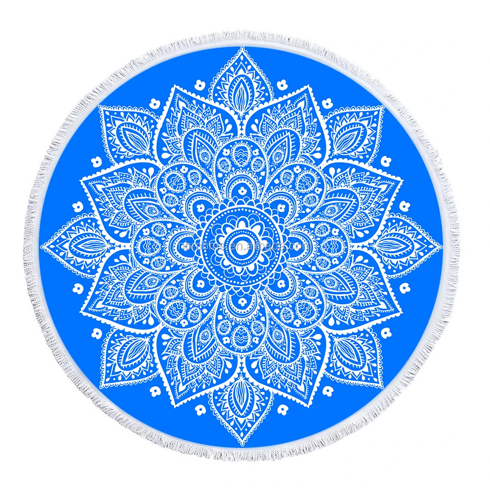 qjmax定制圆形挂毯沙滩巾雨披