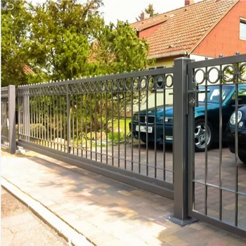 Ornamental Sliding Swinging Wrought Iron Gate For Garden Buy Swinging Wrought Iron Gate Sliding Wrought Iron Gate Iron Gate For Garden Product On