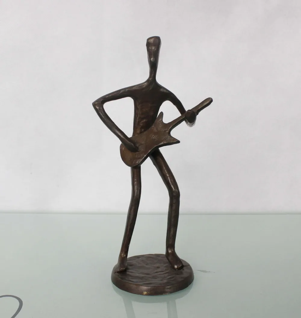 Casting Bronze Music Statue For Christmas Gift The Small Guitar Buy