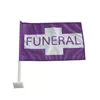 Customize High Quality Popular Auto Flags Funeral Procession Car Flag